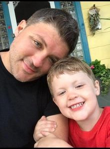 Picture of Owner, Jason Webber, and his son, Jaxon.