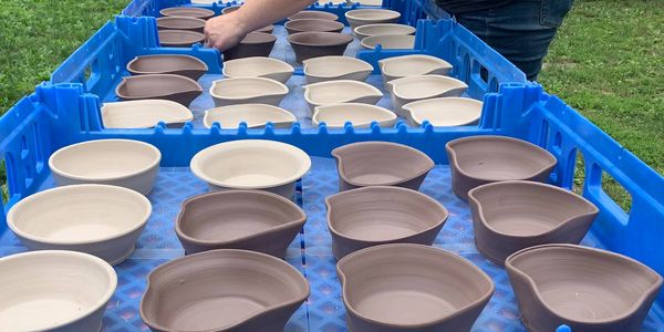 Bowls for a traveling event.