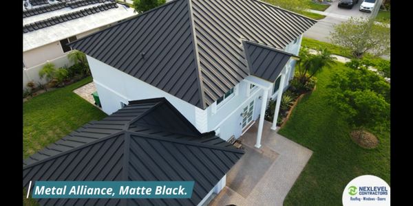 Metal Roof
Standing Seam Metal roof
Matte Black