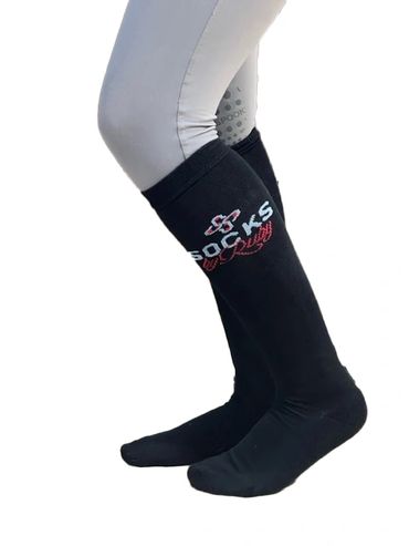 Riding Sock, Bamboo, Black