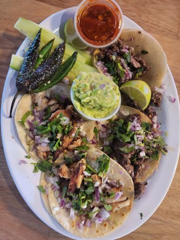 street tacos are a staple here.