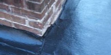 Ice and water shield around a chimney.