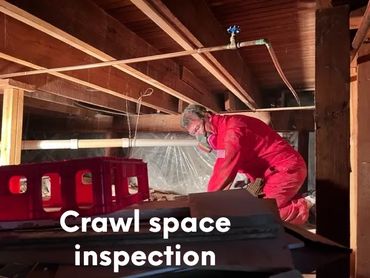 Inspecting a crawl space