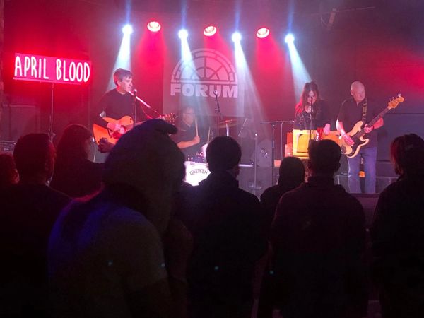 On the stage at The Forum in Tunbridge Wells on 19 March 2026