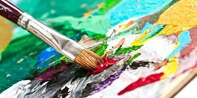 Art, craft, acrylic paint, watercolour paint, oilpaint, paint brushes, drawing pads, canvas.