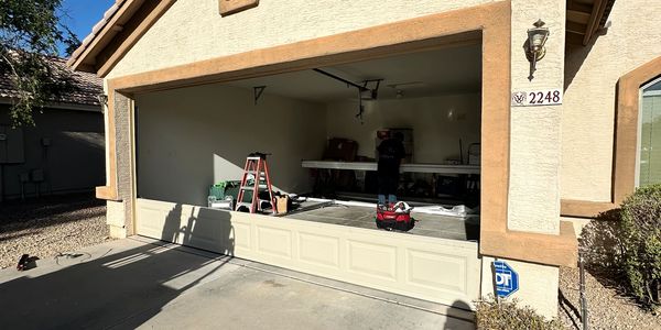 Garage door installation