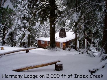 Harmony Lodge in winter