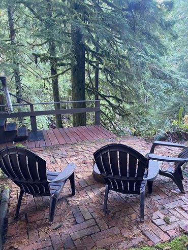 another way to relax outside Harmony Lodge over the Index Creek