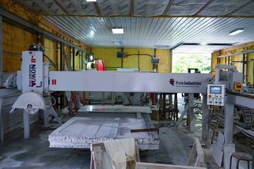 Machinery use to custom cut your project.