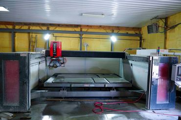 Machinery use to custom cut your project.