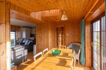Dining room at Traigh Beach Cottage on Islay