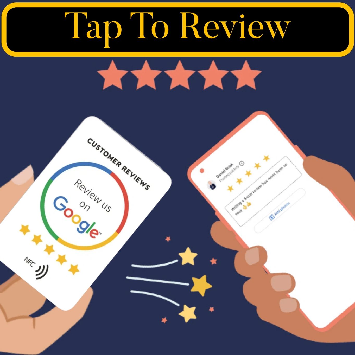 Get More Google Reviews Today With our google reviews nfc cards. No app required. Simply tap & go