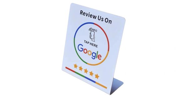 Google Reviews NFC stands work by using Near-Field Communication (NFC) technology.