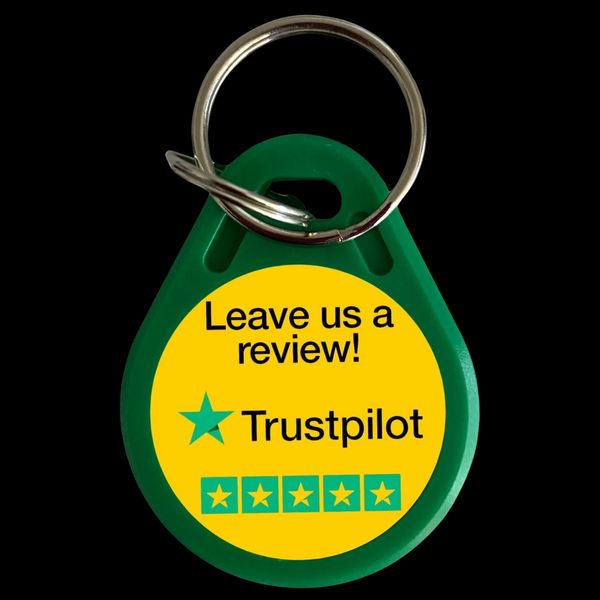 Boost Your Business with Every Jingle: The Trust Pilot Reviews NFC Keychain!