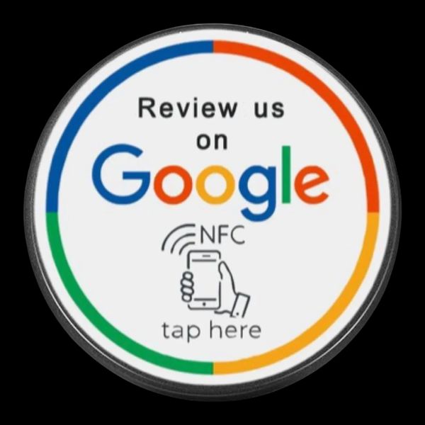 Introducing Google Review NFC Stickers! Get 5-star Google reviews effortlessly. shop nfc tag