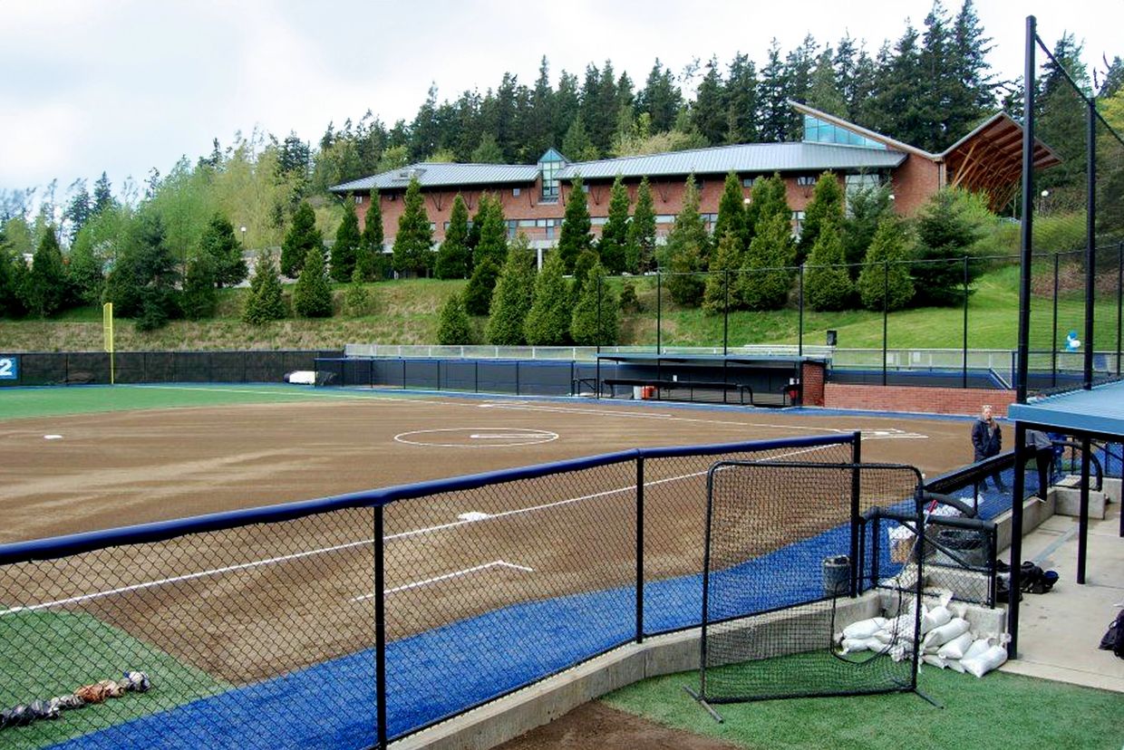 Western Washington University Softball Fields View From 3rd Base Line