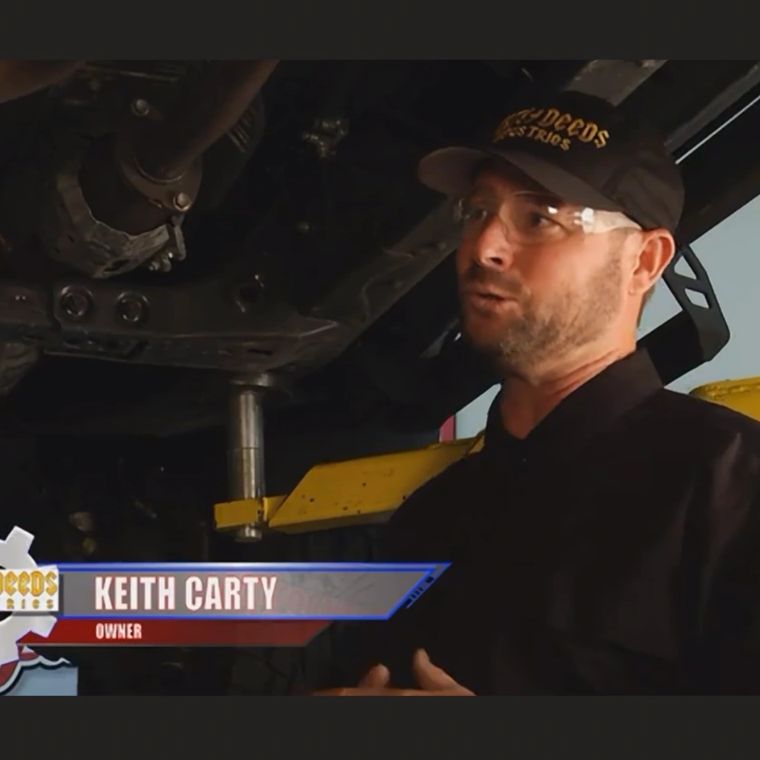 Keith Carty being interviewed