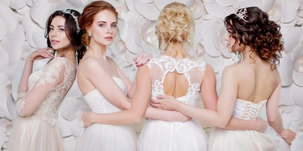 Brides before wedding ceremony