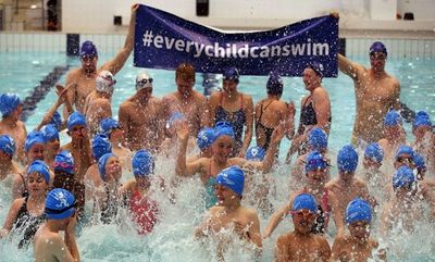 #everychildcanswim campaign, 2014, that aims promote getting more young people learning to swim