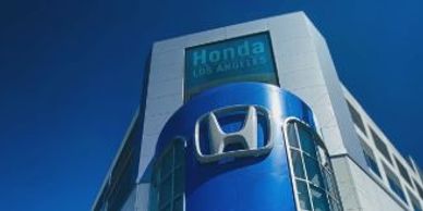 Honda of Downtown Los Angeles store front.