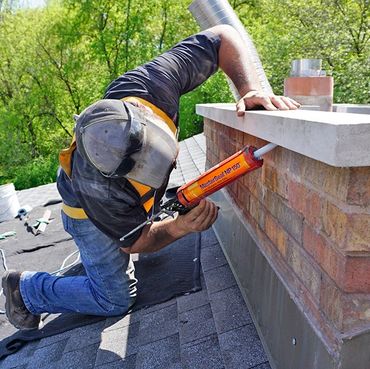 tuckpointing chimney repair work