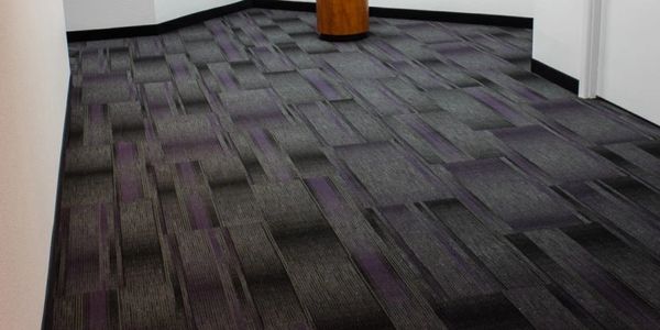 Commercial carpet in a hallway