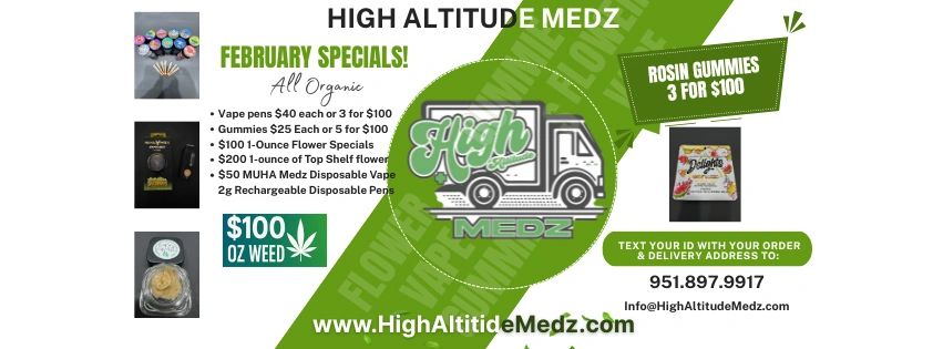 Specials from High Altitude Medz.