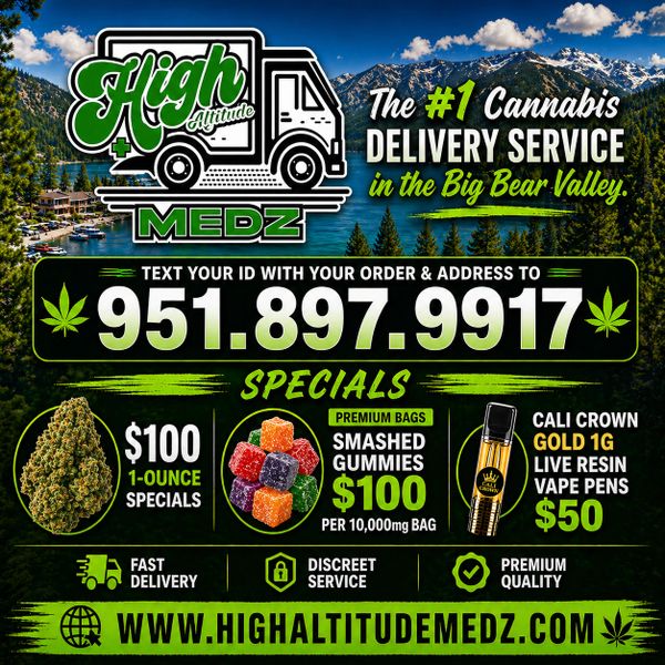High Altitude Medz Cannabis Deliver Service Ad.
