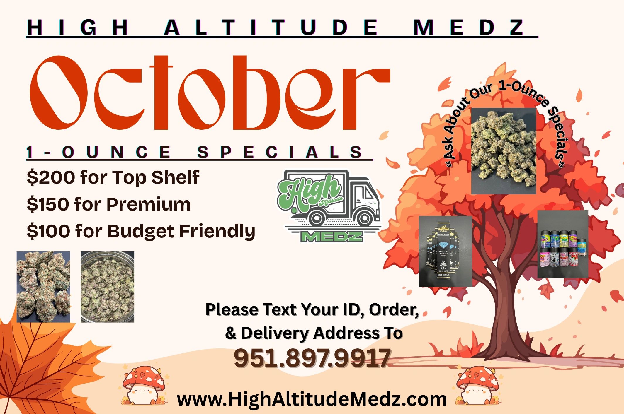 October 1 Ounce Specials.