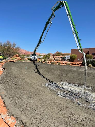 Larger pond concrete overlay