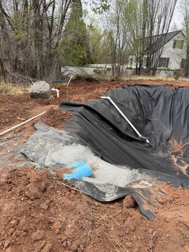Small irrigation pond