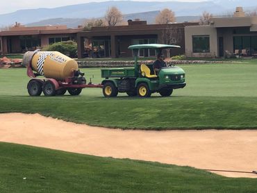 golfers edge concrete pour