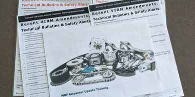 Training questionnaires relating to recent VIRM amendments.