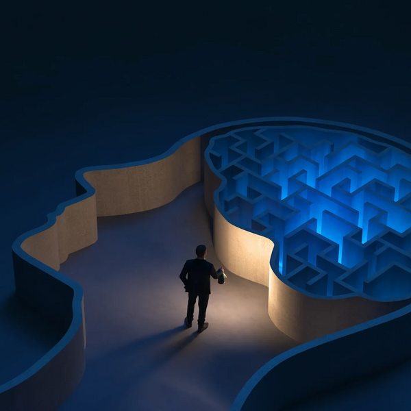 Man exploring maze symbolizing strategy clarity