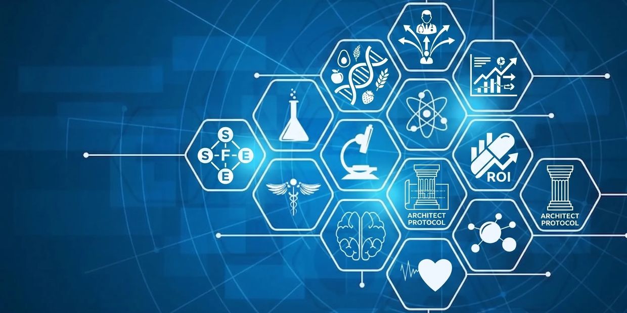 Digital Medical Tech Icons Grid