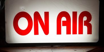 a window on the tablet with On Air letters