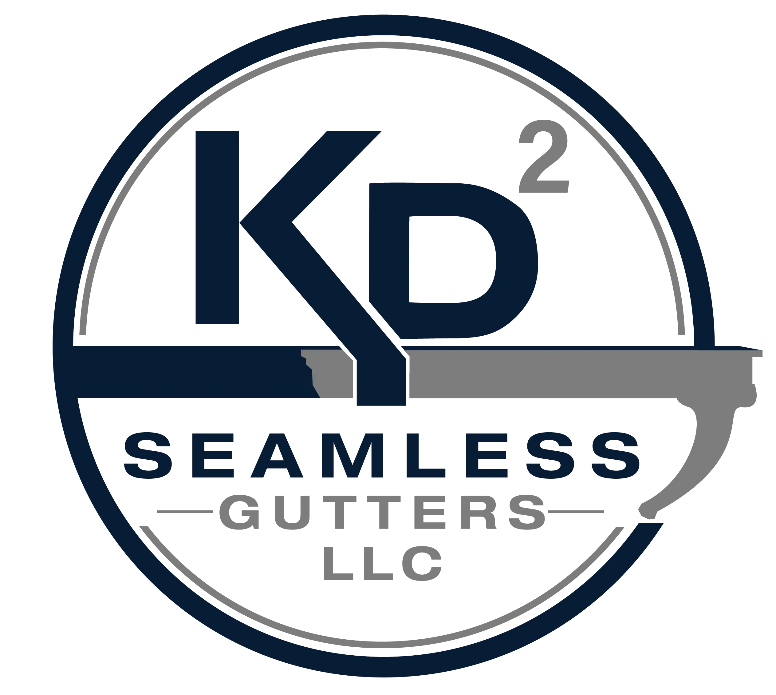 Logo for KD2 Seamless Gutters LLC.