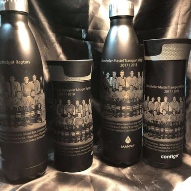 Travel cups and bottles photo engraved