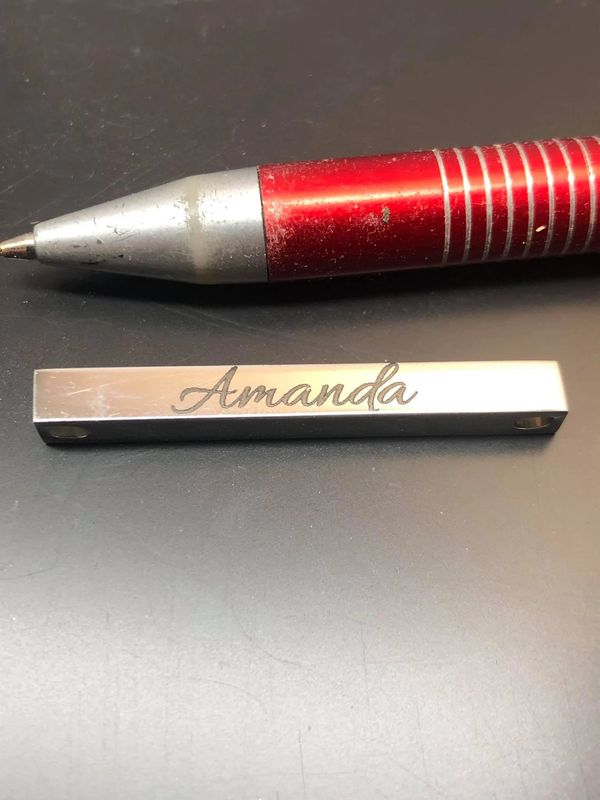 Gold Bar Laser engraved
