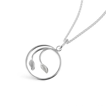 Sterling silver Leaf Pendant by Collette Waudby