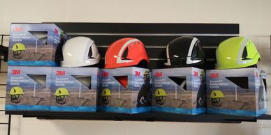 3M helmet, safety glasses, ear protection, hi-vis vests, safety equipment,