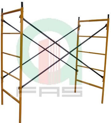 Andamio Angosto de 2.00 mts de alto x 1.06 mts ancho x 2.13 mts de apertura.
Certificado