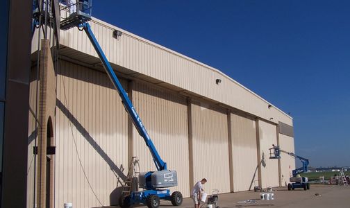 exterior commerical spray painting