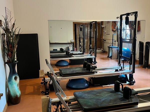 Interior design of a gym