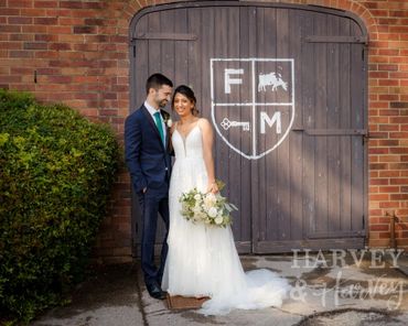 We love this picture of a real platinum bride wearing Fascination Street by Fox Bridal. Gorgeous!