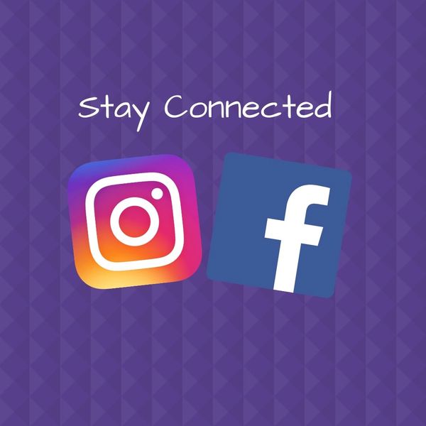 Facebook and Instagram logos to connect with C Squared Quilting