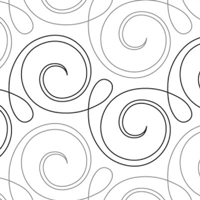 Happy edge-to-edge quilting design