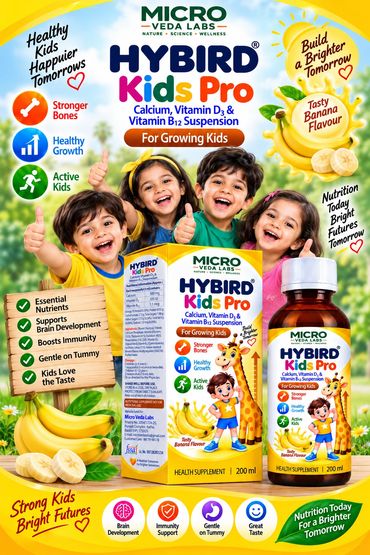 HYBIRD Kids Pro – (Banana Flavor) 🌟
#hybirdkidspro