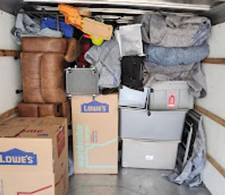 packed moving truck