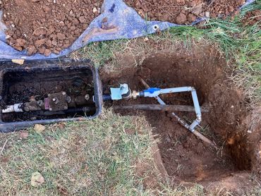 Sprinkler Repair at a residence in Apsion, TN.
